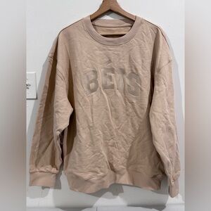 BEIS Light Tan Men's Crewneck Sweater